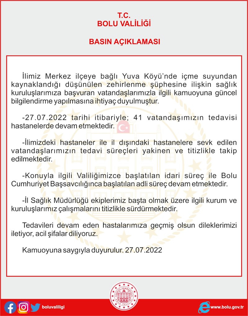 27.07.2022 tarihli basın açıklaması