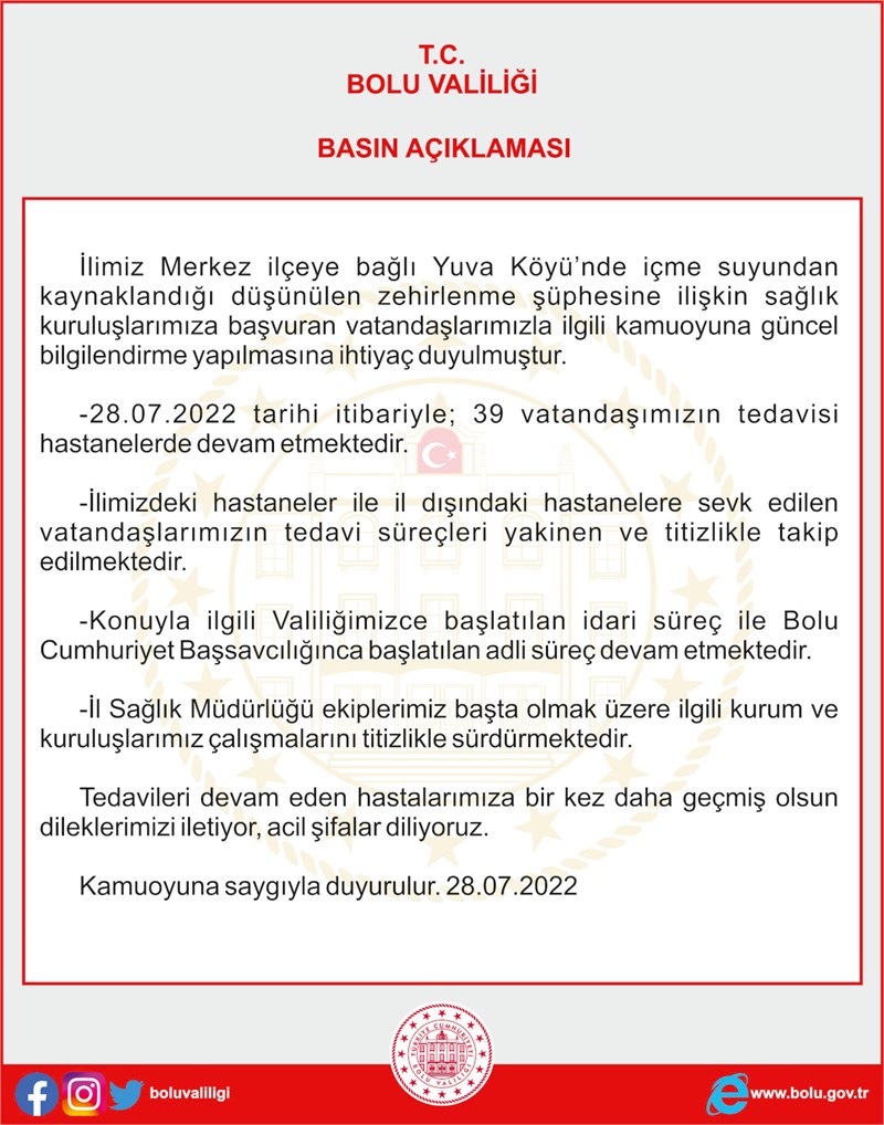 28.07.2022 tarihli basın açıklaması